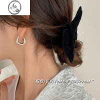 JiMi[]925银针素圈耳环2023新款轻奢小众高级感耳钉女耳饰