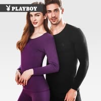 花花公子德绒保暖内衣套装男加绒加厚秋衣秋裤男士冬季发热棉毛衫