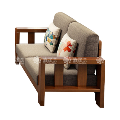鑫星奈 XXN4031216实木沙发简约中式沙发 双人位