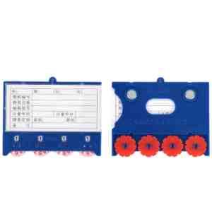 亿洛莱 双磁四轮料签 75*100mm 个