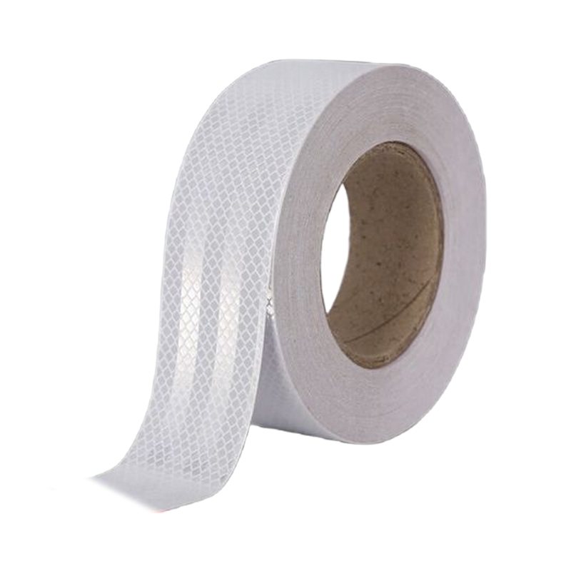 衡雁骏兴 反光胶带白色晶彩格 5cm*30m 卷