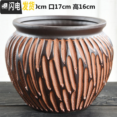 三维工匠泡泡釉多肉老庄花盆特大号陶瓷粗陶室内老桩大号创意陶罐多肉花盆 泡泡釉花盆-16 大花盆容器