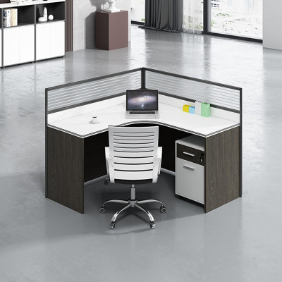 绵冠屏风办公桌职员办公桌员工位电脑桌椅组合