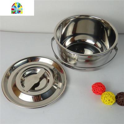 不锈钢有手柄提锅多用调理锅汤锅提手锅煲粥汤锅电磁炉 FENGHOU 15[有手提]亮光款-201不锈钢