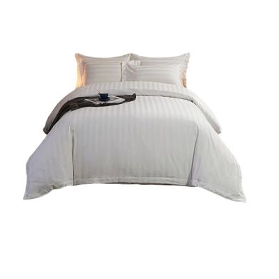 顾享家白色锻条全棉四件套 GXJ-TS3011 套