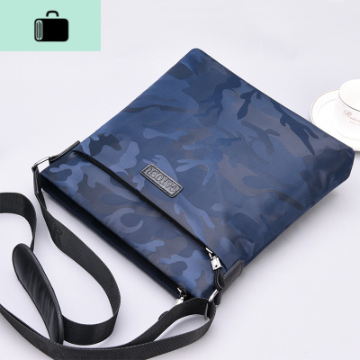 ZOHA汉男包牛津布单肩包男斜挎包男士包包背包休闲包挎包小包IPADNEW LAKE