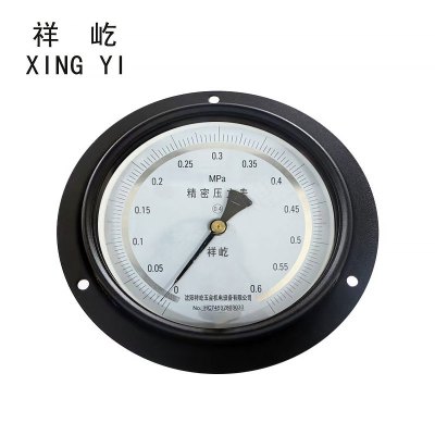 祥屹+精密压力表轴向带边检测定制型+YB150ZT+0.4级 +块