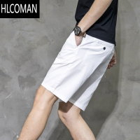 HLCOMAN夏季薄款短裤男休闲裤直筒五分弹力中裤5分马裤男裤夏天裤子