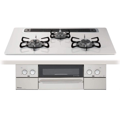 日本进口百乐满燃气灶WITHNA75嵌入式三眼灶煤气炉自动烤天然气24年新款PD-829WS-75CV