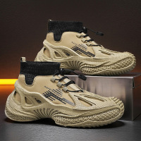 休闲运动鞋男士秋冬季高帮男鞋新款增高潮鞋男款一脚蹬袜子鞋