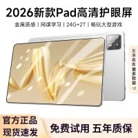 新三星官 2026款12英寸平板电脑 冷霜银24+128G 满血版十核X35芯片 4K超清护眼5G全网通娱乐办公学习网课二合一插卡通话
