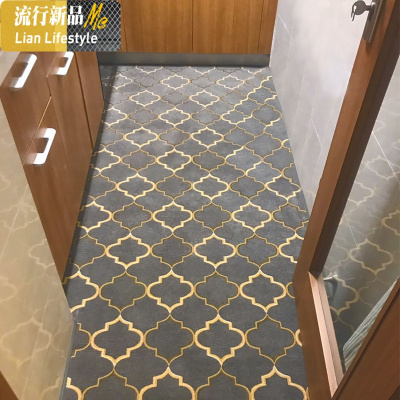 厨房地垫满铺家用防水防油防滑脚垫全铺定制垫子厅大面积地毯 三维工匠