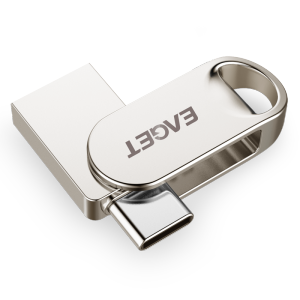 忆捷(Eaget) HT10手机U盘Type-C USB3.2双接口手机电脑多用车载旋转优盘金属 64G