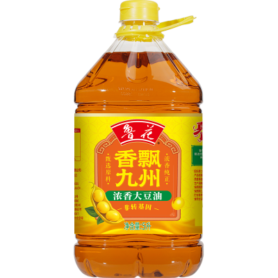 鲁花食用油非转基因香飘九州浓香大豆油 5L*1桶