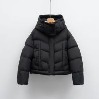 90绒新国标羽绒服女纯色加厚冬季短款鸭绒新款羽绒服_78524