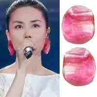 王菲春晚同款耳环耳饰气质女百搭高级个性潮粉度假风虾片耳钉新款送女朋友老婆情人节七夕生日礼物