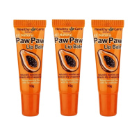 [3支]HealthyCare澳世康 木瓜润唇蜂蜜玫瑰口味10g/支澳洲原装进口滋润修护抗菌消炎改善干燥唇部皮肤四季通用