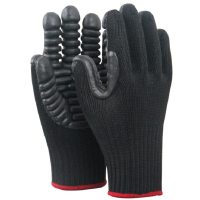 誉丰YL-5057针织手腕乳胶涂层打孔钻井防震抗震手套 1双