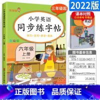 六上 英语 [正版]小学生练字帖每日一练一年级上册二年级下册三四五六年级语文同步练字帖人教版 控笔训练硬笔书法每日一练