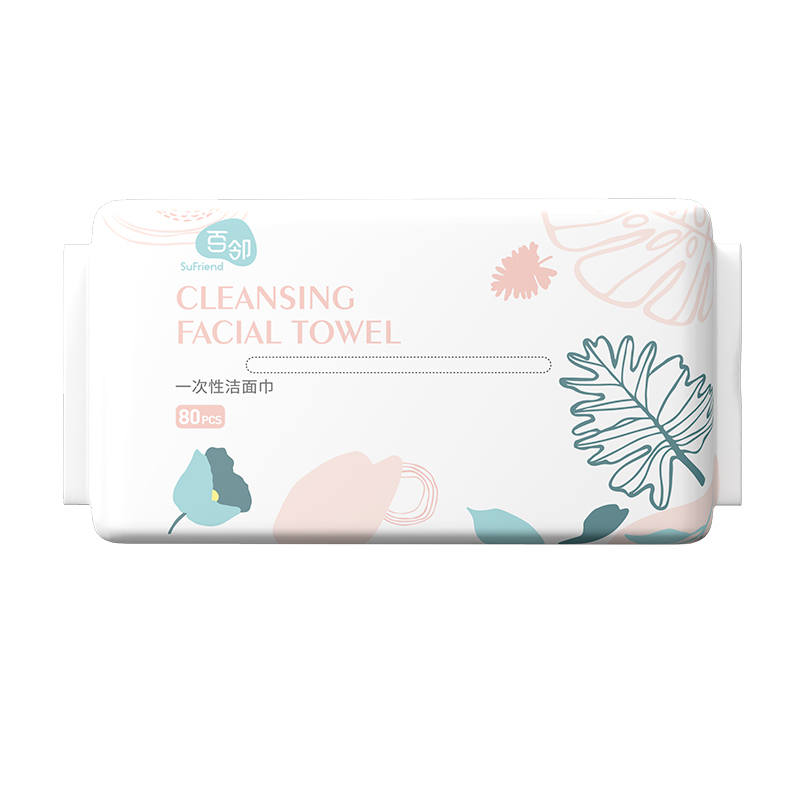 苏宁宜品 x百邻一次性棉柔巾80抽袋装*3包