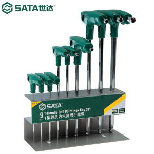 世达(SATA)09117 9件T型球头内六角扳手组套 1套