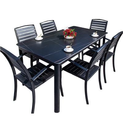 依韵珂户外桌椅1桌6椅160*90cm套