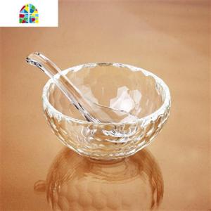 餐具透明玻璃碗家用加厚沙拉甜品燕窝碗创意日式圆形耐热可微波炉 FENGHOU 一只12厘米碗+一双筷子