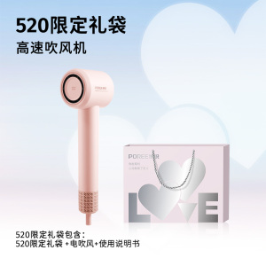 博锐情人节礼物高速电吹风大功率家用护发吹风负离子风力速干送女友送妈妈PH1651