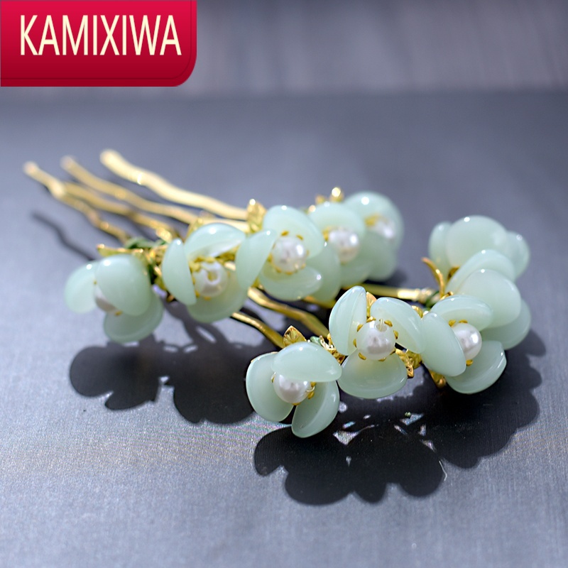 kamixiwa古风汉服头饰古代发梳发簪子插梳发钗盘发古典明制手工发饰