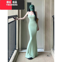 YIBUSHENG御姐风高级感吊带连衣裙女装季辣妹紧身包臀鱼尾长裙钓系约会裙
