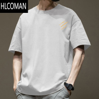 HLCOMAN短袖t恤男士2025夏季新款港风ins潮牌宽松休闲时尚百搭