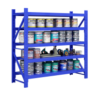 慧采云 钢制中型货架储物架货架仓储置物架产品整理架承重200KG/层