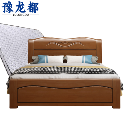 豫龙都床含床垫实木套