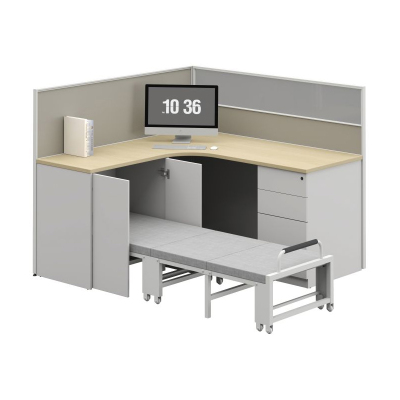 臻远ZYGW-097屏风工作卡位职员桌办公桌 L型单人位