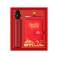 优彩嘉 政治生日纪念套装 本子+伞+笔+徽章 ZZTZ-04 套