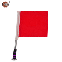 吉雅乎 不锈钢带手柄磁吸防护旗 红30*35cm /套