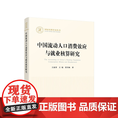 正版 中国流动人口消费效应与就业核算研究 王亚菲 王瑞 贾雪梅 著 人民出版社