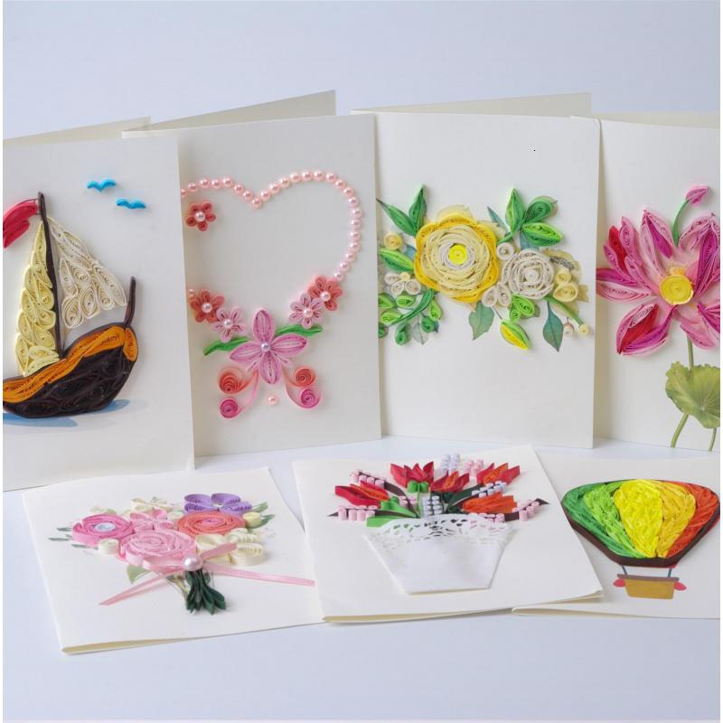 家柏饰(corated)儿童教师节贺卡立体花朵贺卡diy制作材料包衍纸手工
