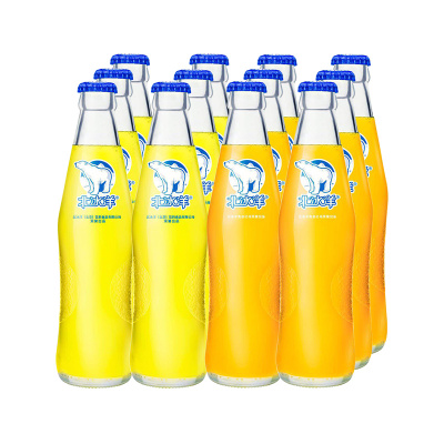 北冰洋玻璃瓶橙桔双拼248ml*12瓶