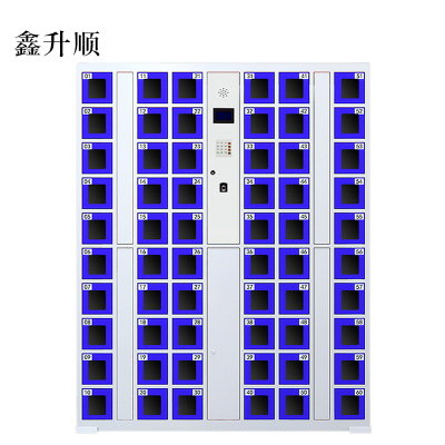 鑫升顺智能手机柜存放柜充电柜存包柜储物柜60门充电透明款[工厂现做 7天内发货]
