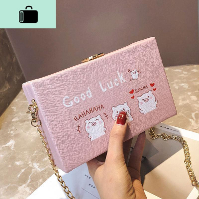 chic链条小包包新款2019卡通可爱女学生斜挎包ins超火网红单肩包NEW LAKE女士单肩包
