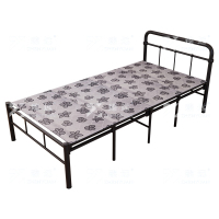 臻远 ZY4052512 钢木床简易折叠床单人床四折 宽1.2米银彩 1张