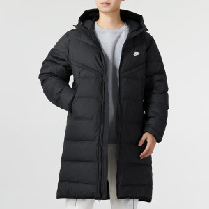 耐克(NIKE)男子新款加厚保暖时尚潮流休闲中长款羽绒服外套HQ4185-010 ZP