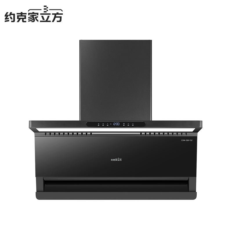 约克家立方油烟机Y32变频电机近吸式2大吸力触控调节自动电热清洗CXW-268-Y32