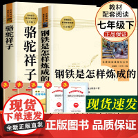 钢铁是怎样炼成的骆驼祥子七年级必读正版必读课外书下册书目人民教育出版社原著完整版人教版初一下册课外阅读书籍练成海底两万里