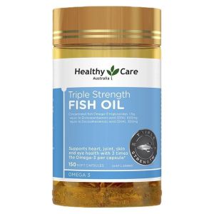 澳世康(Healthy Care)三倍超强鱼油胶囊150粒 澳洲原装进口DHA/EPA记忆力三高血脂