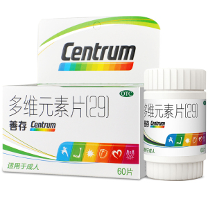 善存多维元素片(29) 60片 含30种维生素和矿物质 用于预防和治疗因维生素和矿物质缺乏引起的各种疾病
