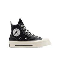 匡威(CONVERSE)女款高帮休闲跑鞋帆布橡胶底方头运动鞋黑色潮流百