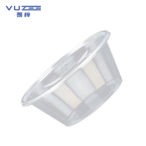 吾梓 一次性餐盒 透明圆形打包汤盒 450ml*450个/箱