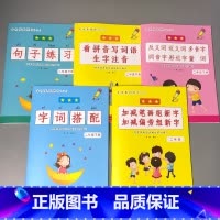 全5本-2年级下册语文基础专项训练 小学二年级 [正版]二年级2下册语文数学练习册课堂人教版同步看图说话写话阅读理解字词